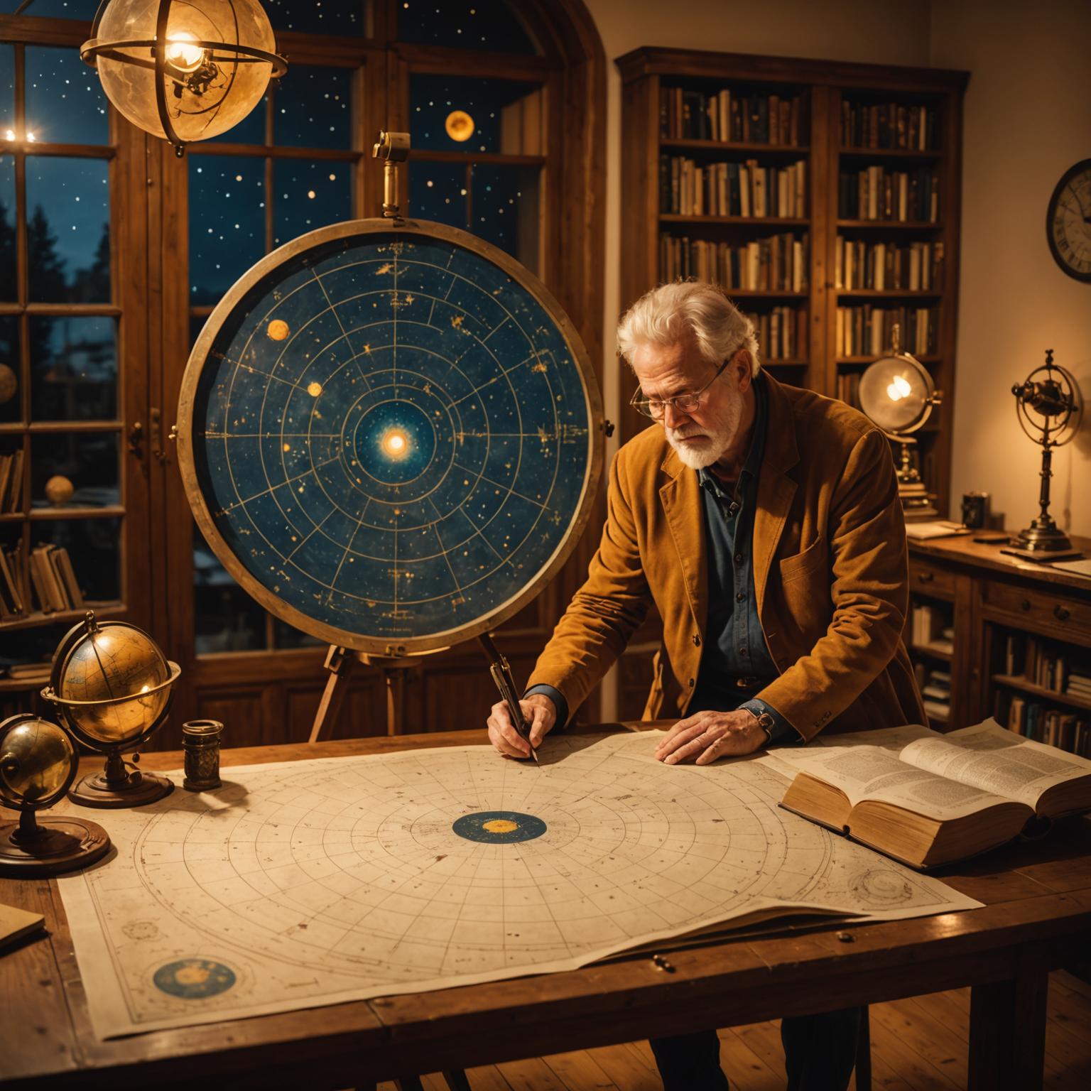 Predictive astrology chart analysis with planetary transits